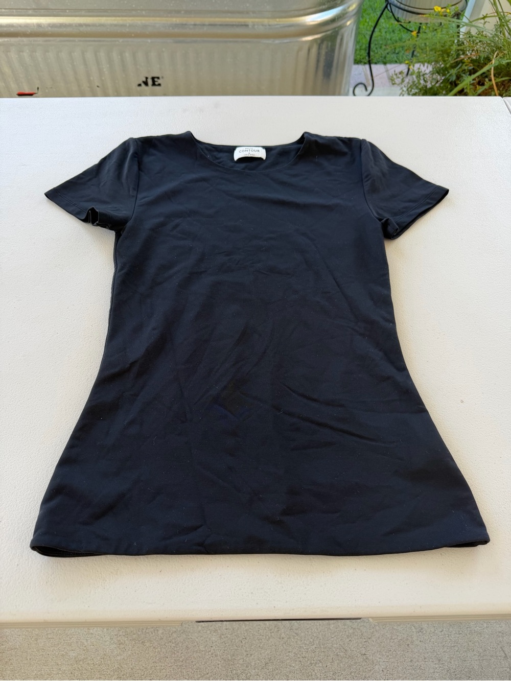 Babaton Black Short-Sleeve Mini Top